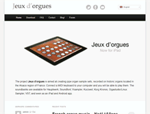 Tablet Screenshot of jeuxdorgues.com